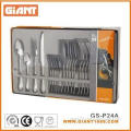 24 Pcs Stainless Steel Dinner Set, Knife, Fork Spoon and Tea Spoon